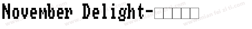 November Delight字体转换